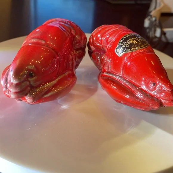 Vintage Brad Keeler of California pottery, Lobsterware Salt and Pepper Shakers - Picture 10 of 14